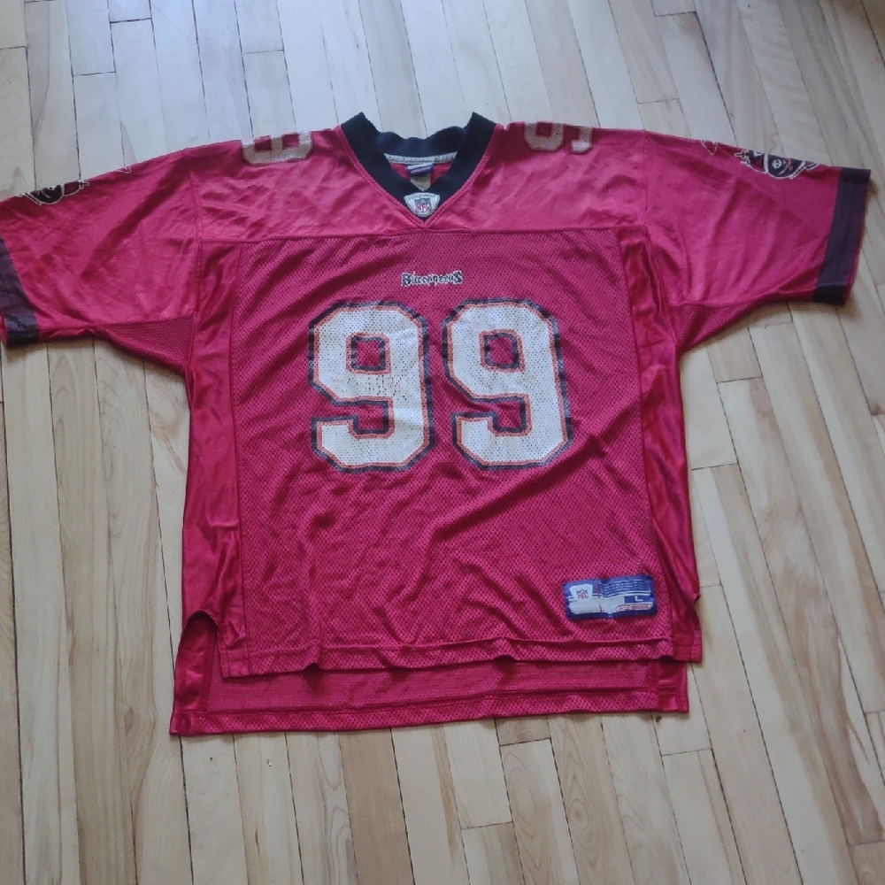 Reebok Red and Black Athletic Jersey